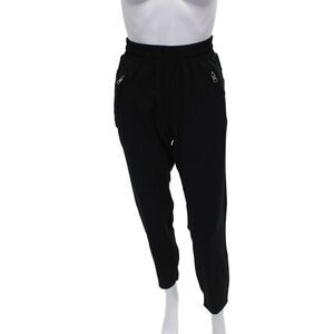 925 Fit Women Jogger Pants Black Polyester Athleisure Pull On Size S